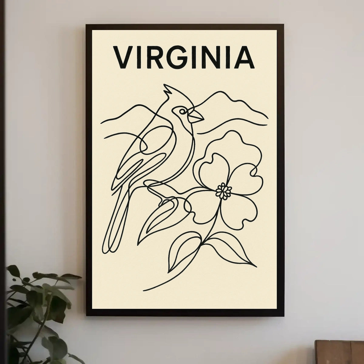 Virginia Nature Illustration Poster