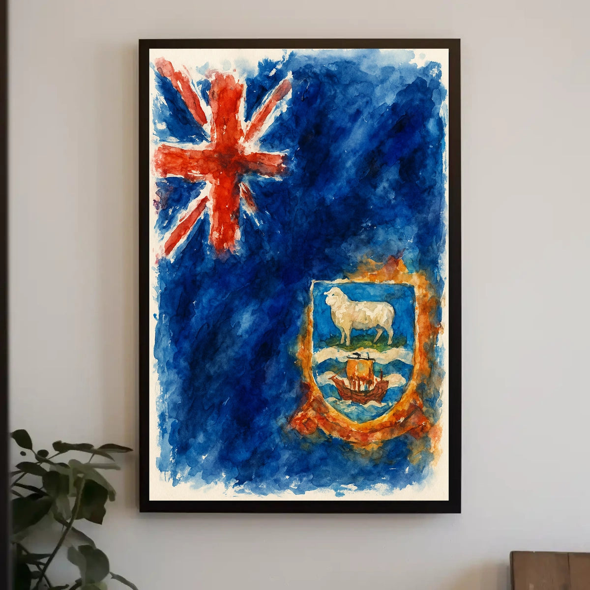 Falkland Islands Flag Art Poster