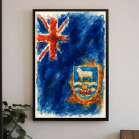 Falkland Islands Flag Art Poster