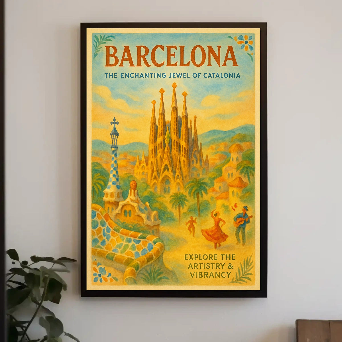 Barcelona The Enchanting Jewel of Catalonia Poster