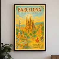 Barcelona The Enchanting Jewel of Catalonia Poster