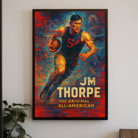 The Original All-American Jim Thorpe Poster