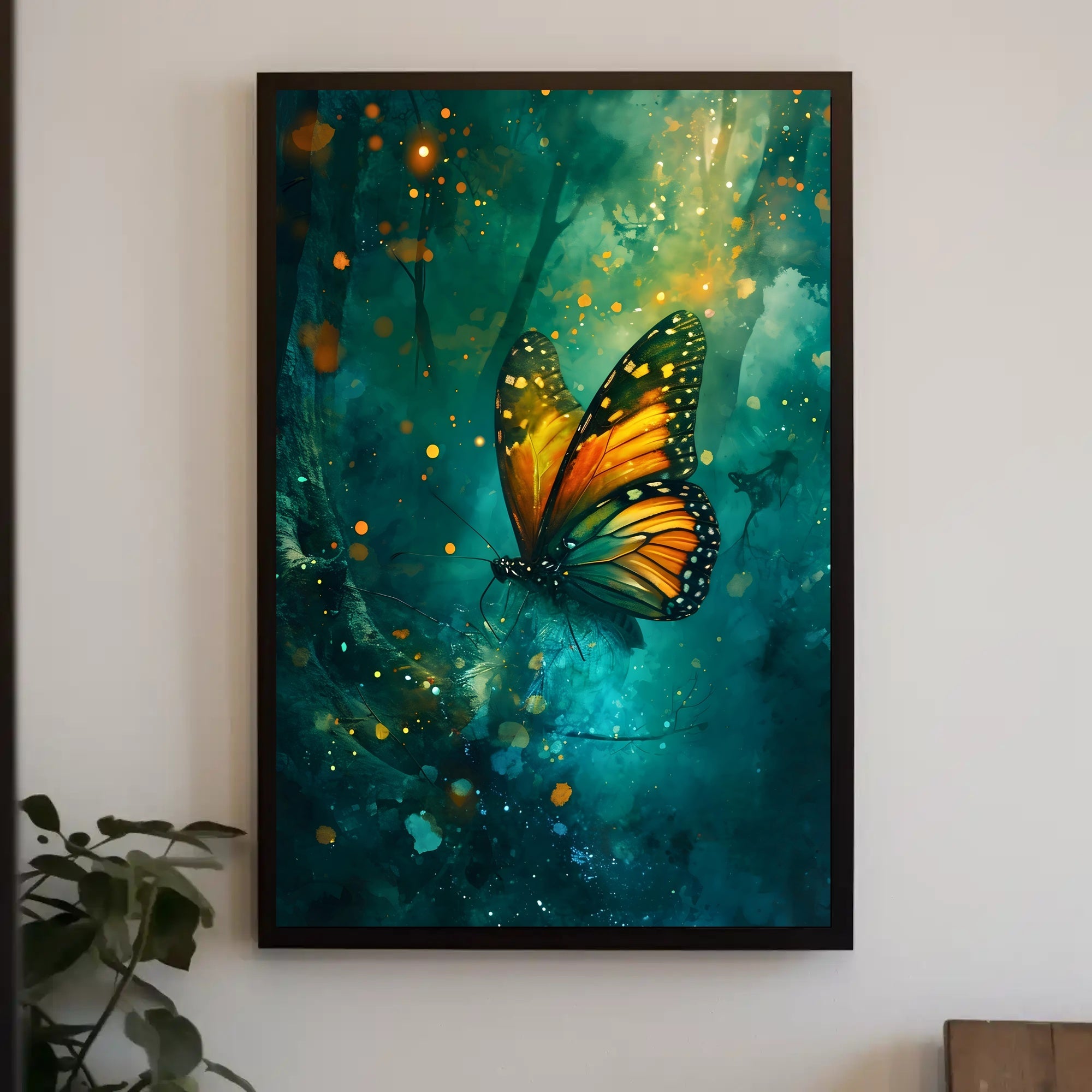 Enchanting Butterfly Scene in Fantasy or Mythology Poster