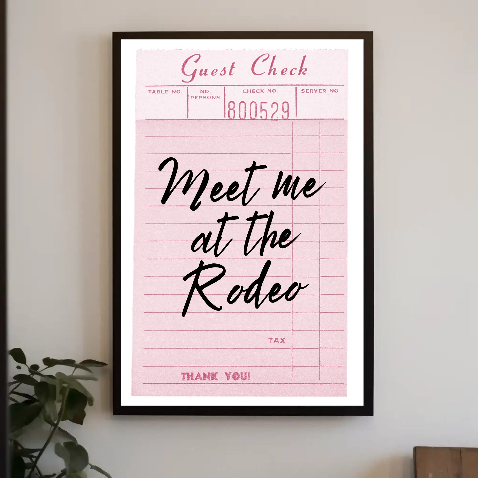 Meet Me at the Rodeo Retro-Themed Poster PosterGoat