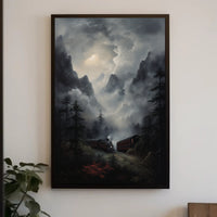 Journey Through The Misty Mountains Poster PosterGoat