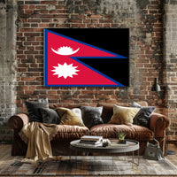 Nepal Flag Poster