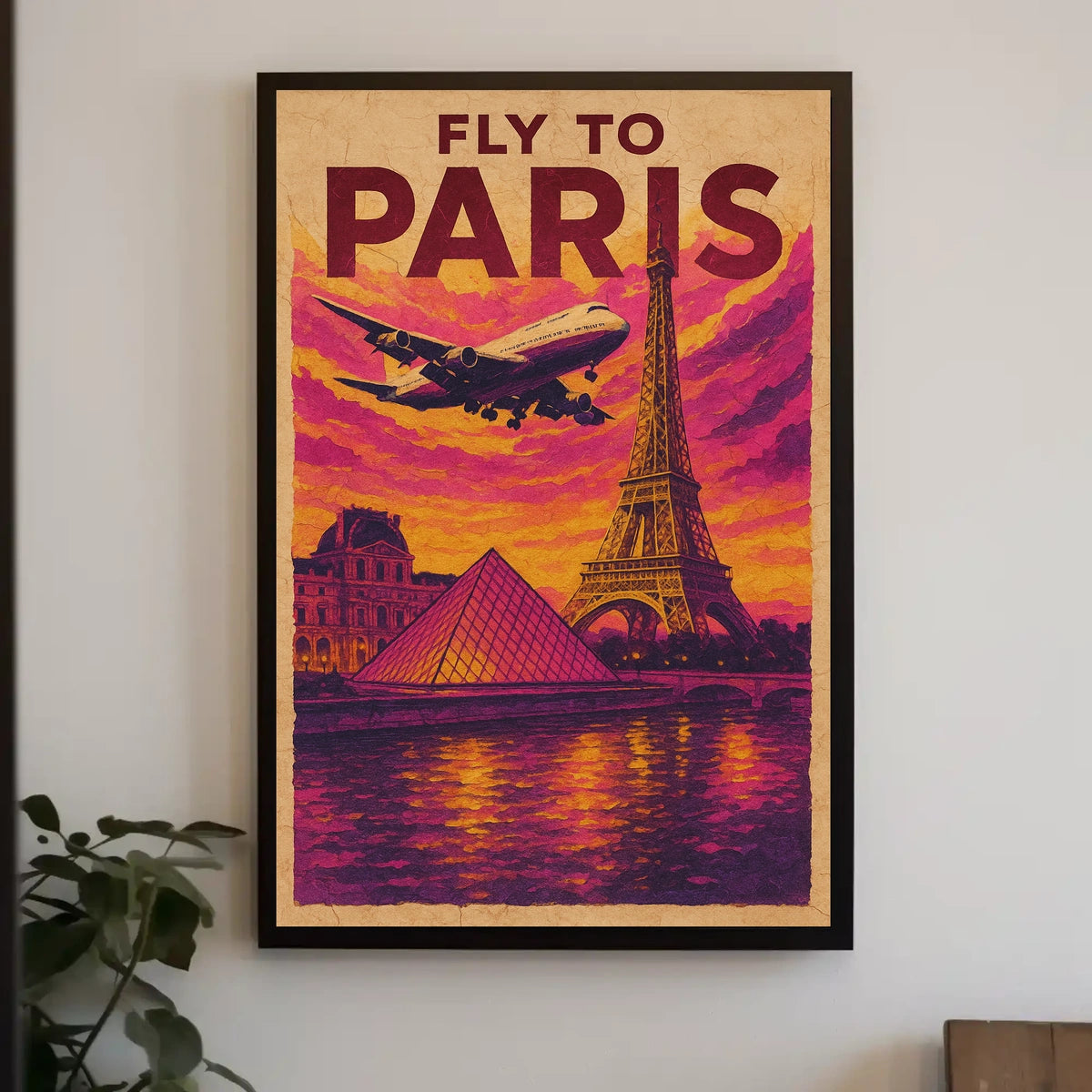 Fly To Paris Poster