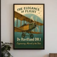 The Elegance of Flight De Havilland DH.1 Poster