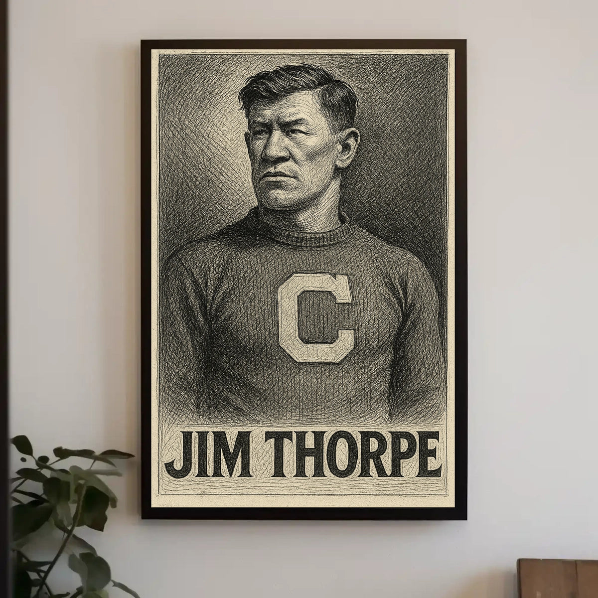 Jim Thorpe Portrait Poster