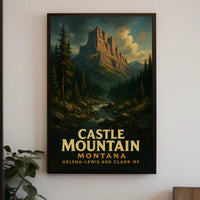 Castle Mountain In Montana Poster