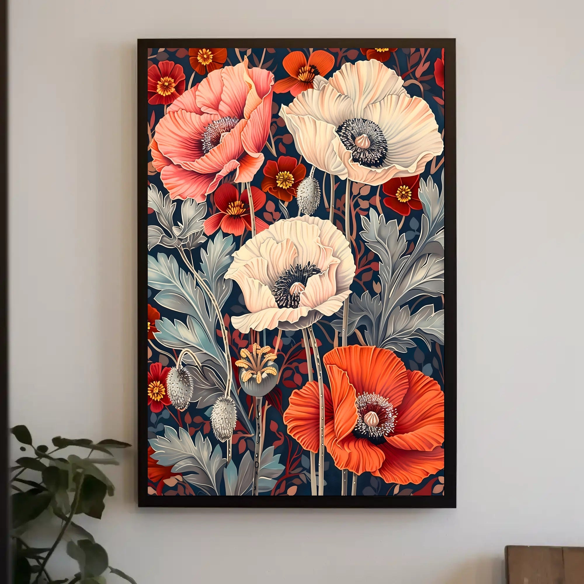 Vibrant Floral Symphony Wall Art Print