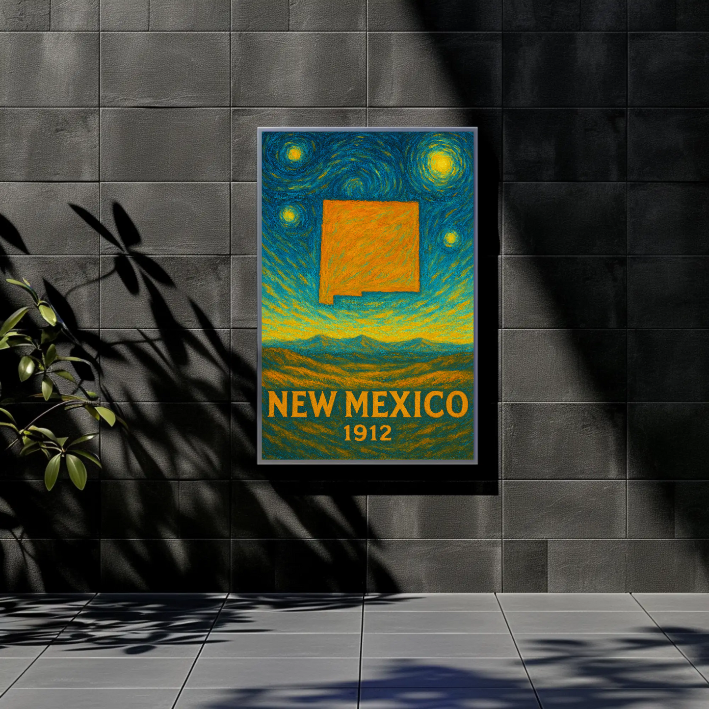 New Mexico Starry Night Poster