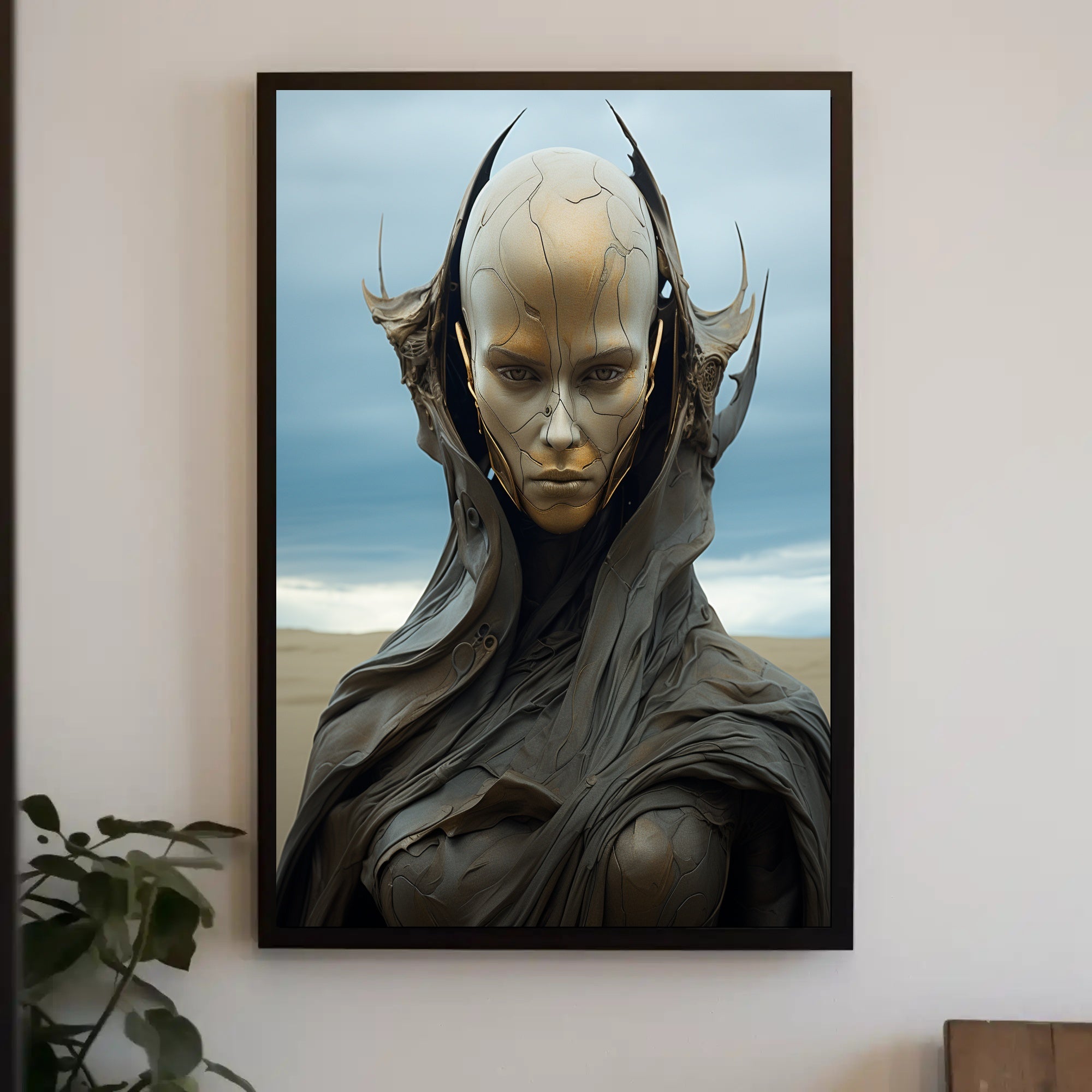 Futuristic Sentinel Poster