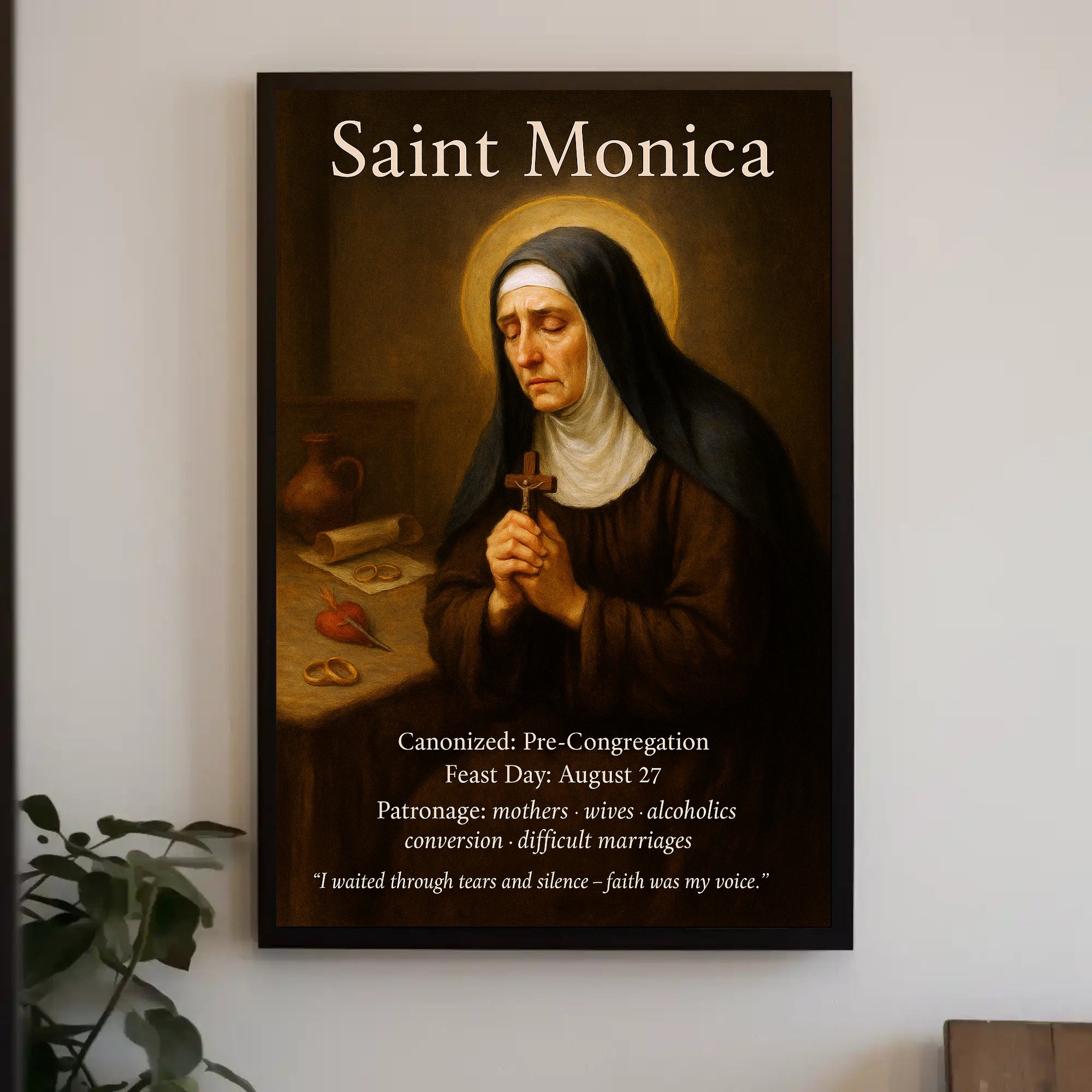 Saint Monica Poster PosterGoat