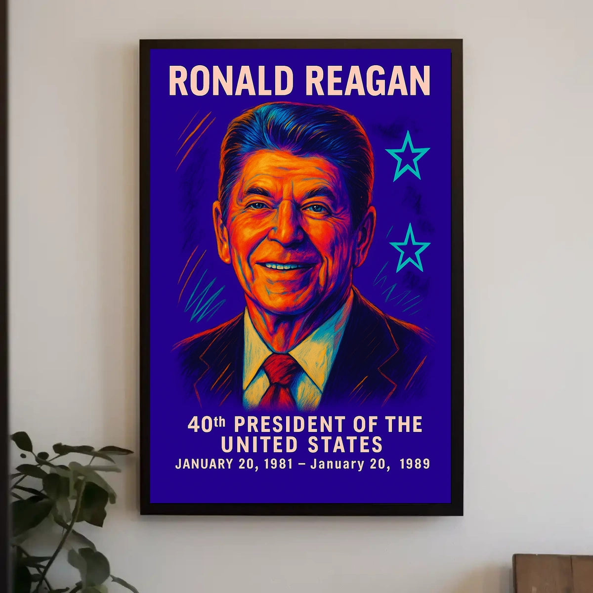 Ronald Reagan 40th President Poster