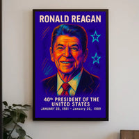 Ronald Reagan 40th President Poster