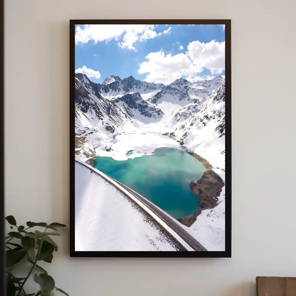 Stunning Alpine Lake and Mountain Landscape National Park Poster