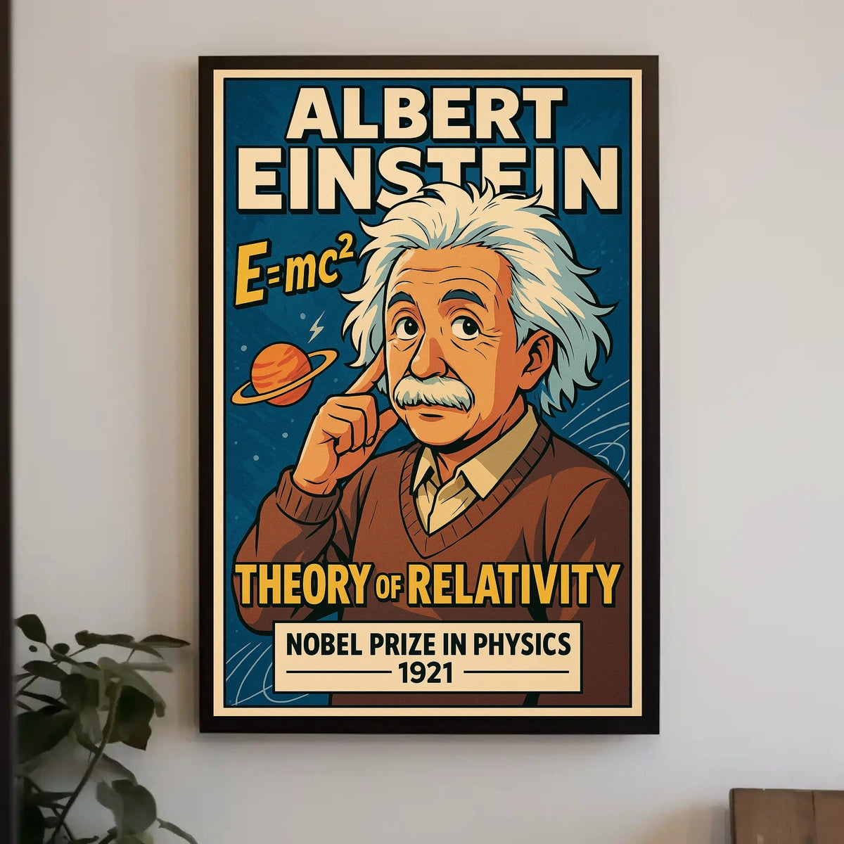 Albert Einstein Theory Of Relativity Poster