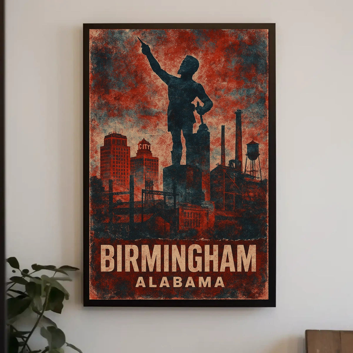Birmingham, Alabama Industrial Poster