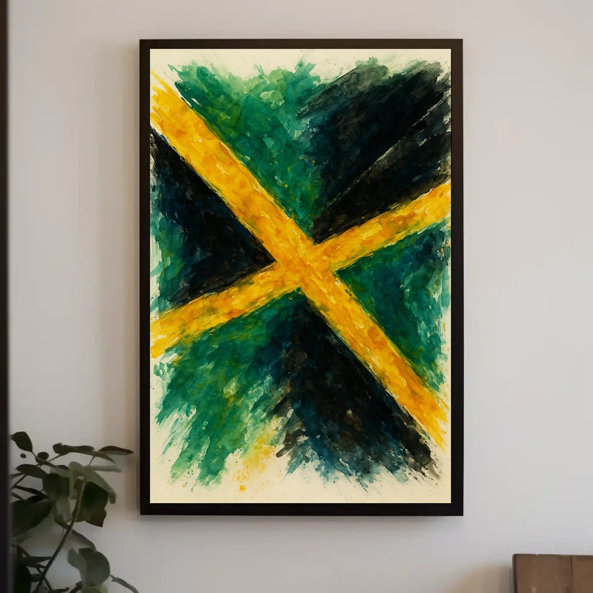 Jamaican Flag Art Poster