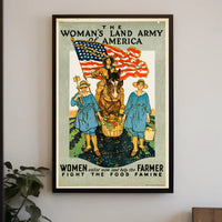 Women Empowerment in Agriculture: WWI Era Propaganda Poster