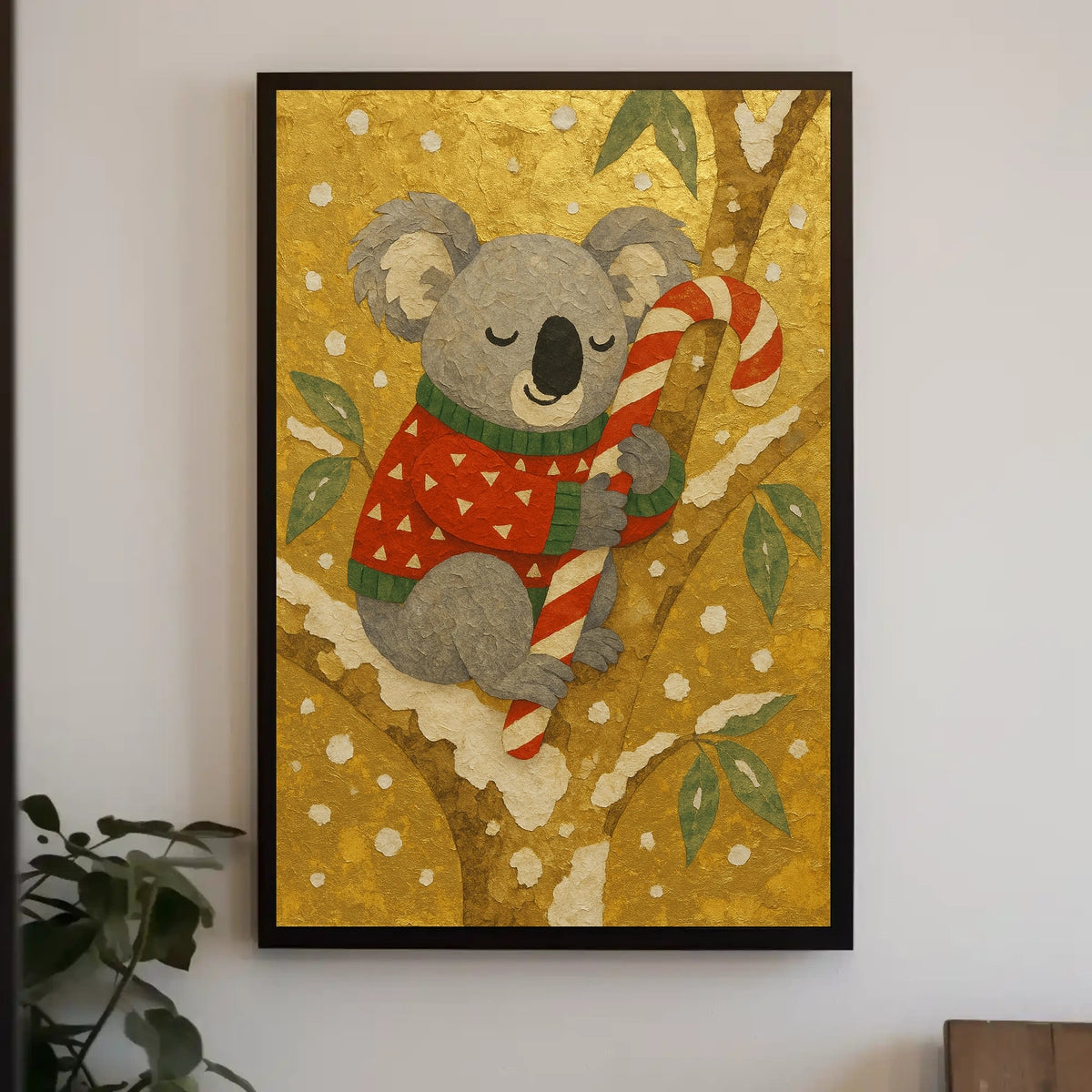 Cozy Koala Holiday Poster