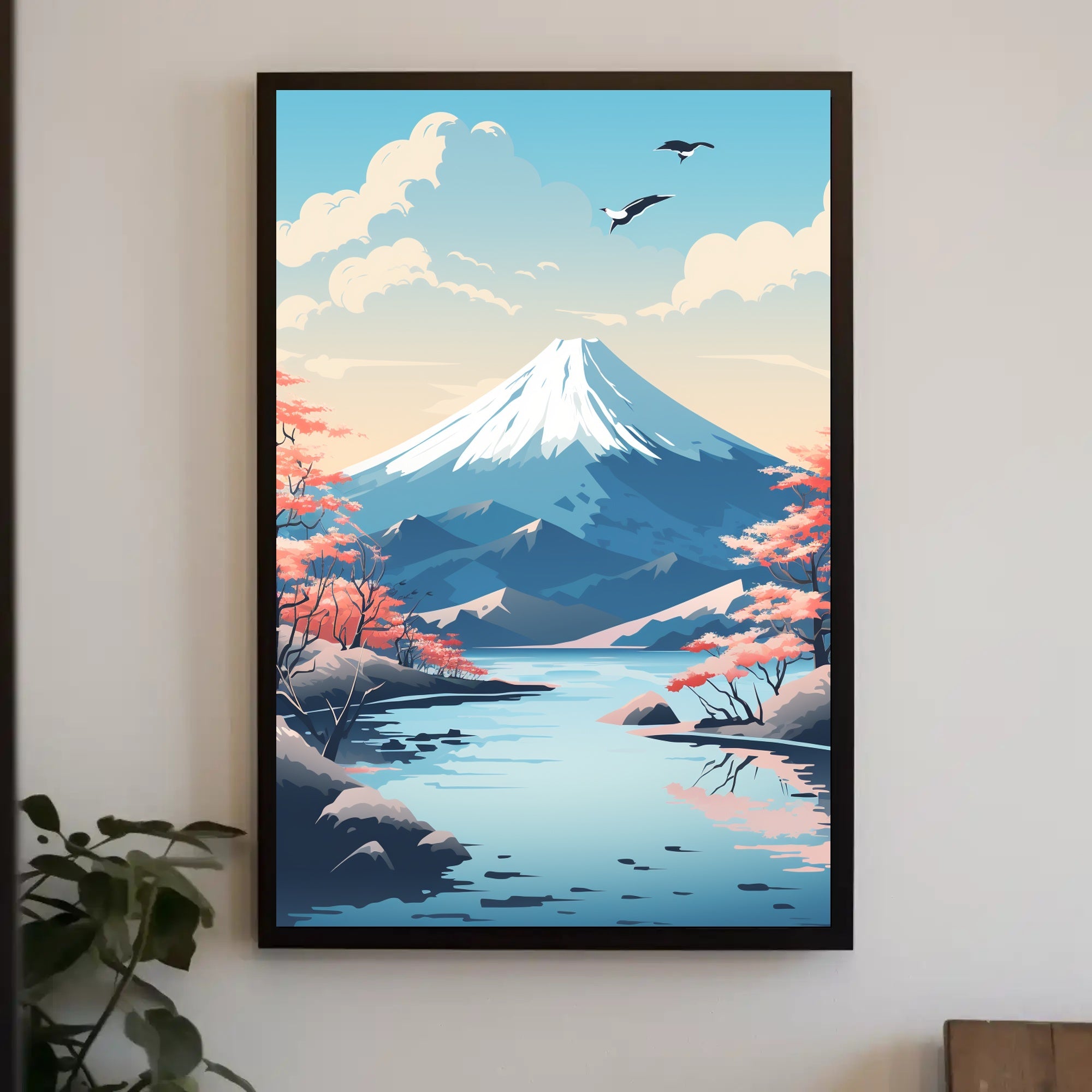Tranquil Mountain Landscape Poster