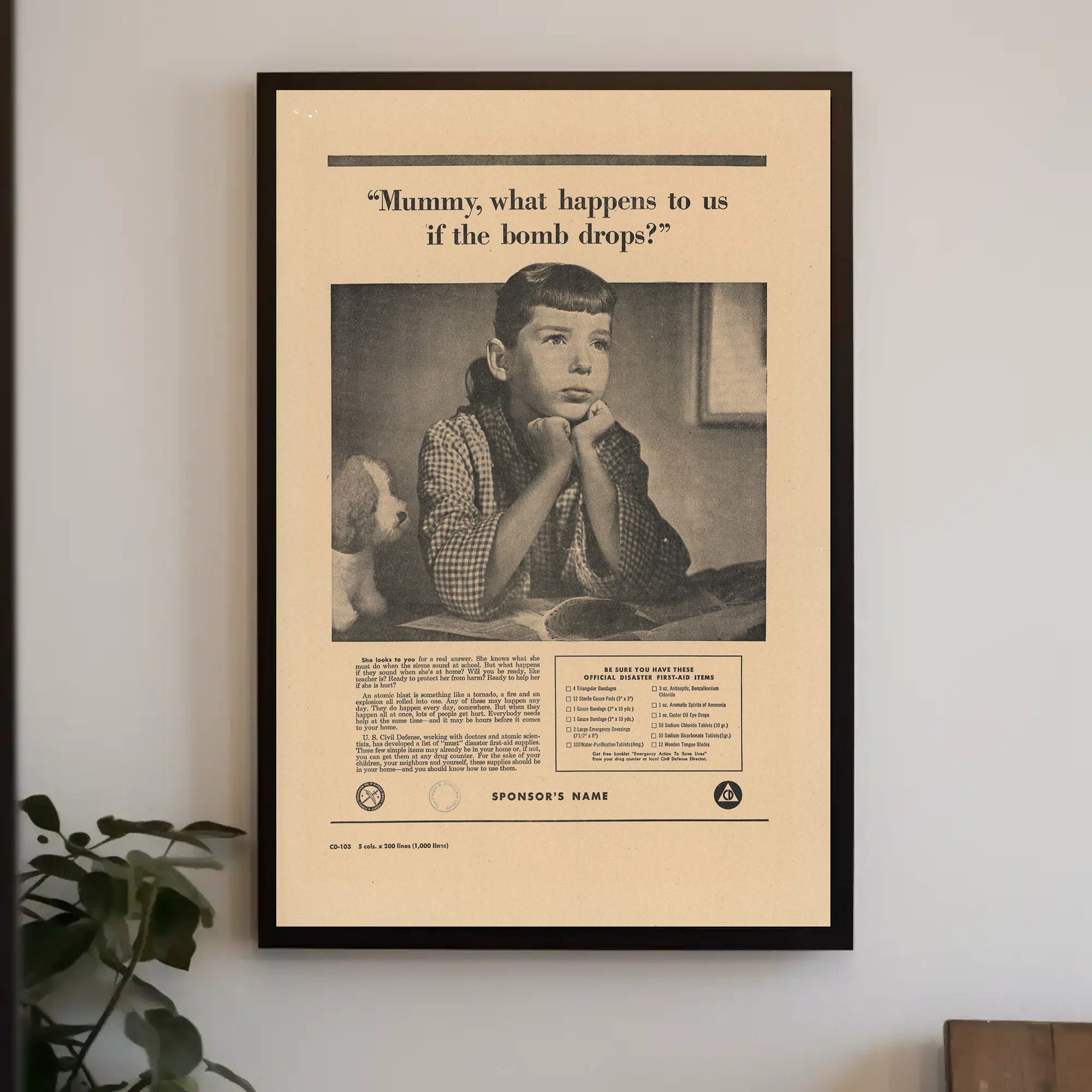 Cold War Era Nuclear Safety Political or Propaganda Poster PosterGoat