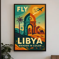 Wander in Color Libya Travel Adventure Poster PosterGoat