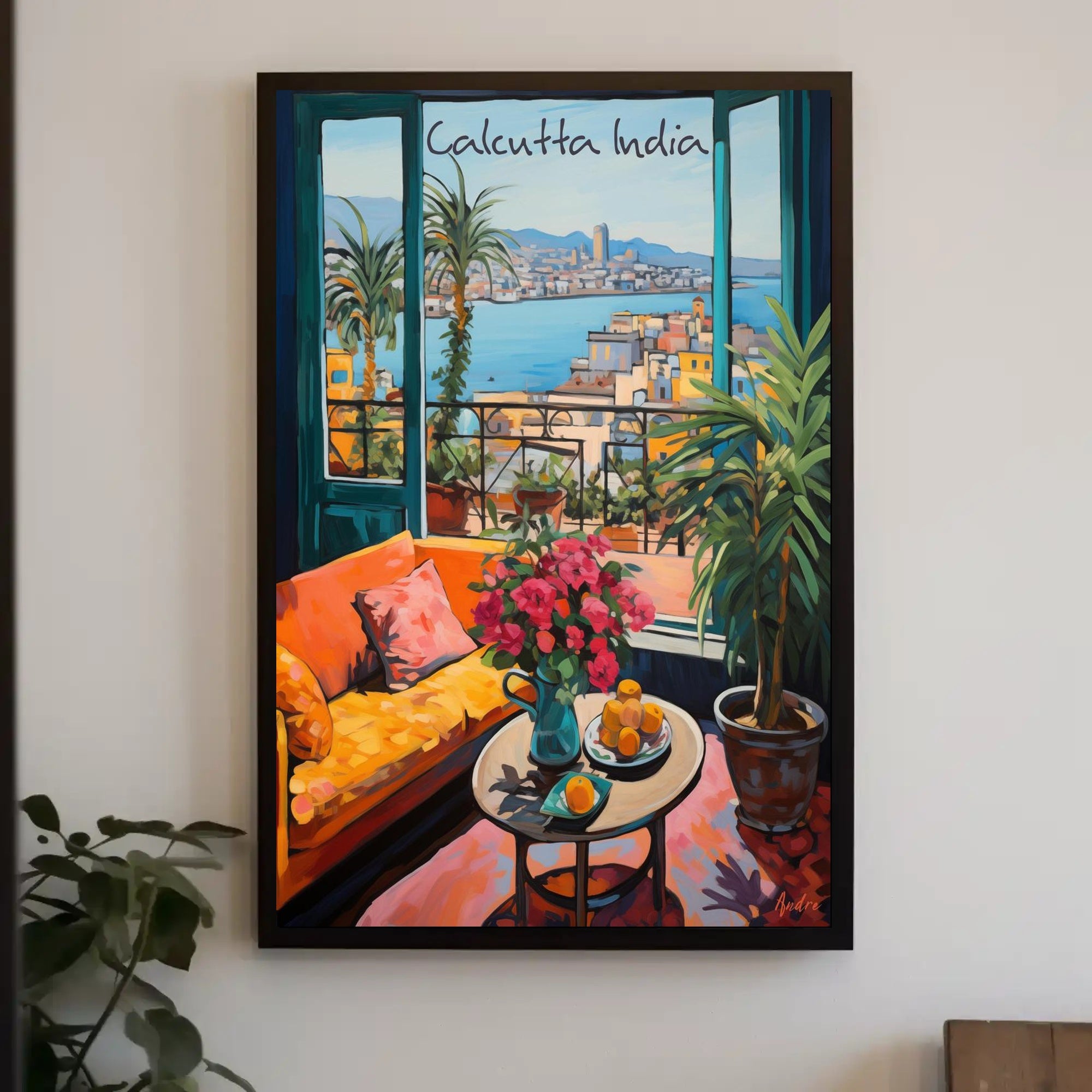 Vibrant View of Calcutta Poster