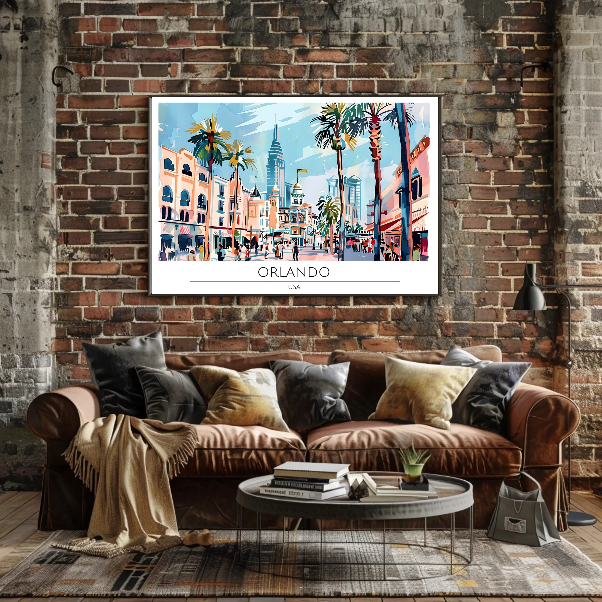 Vibrant Orlando Poster PosterGoat