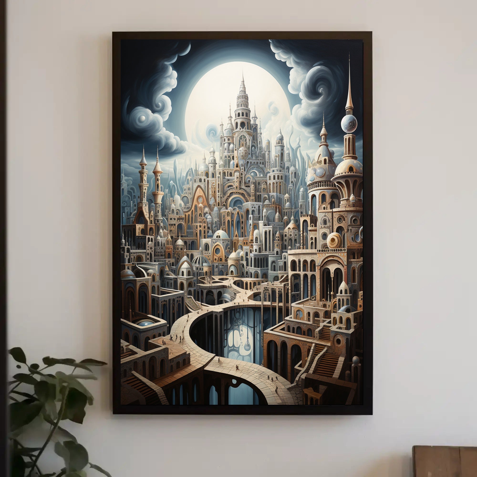 Enchanted Cityscape Poster