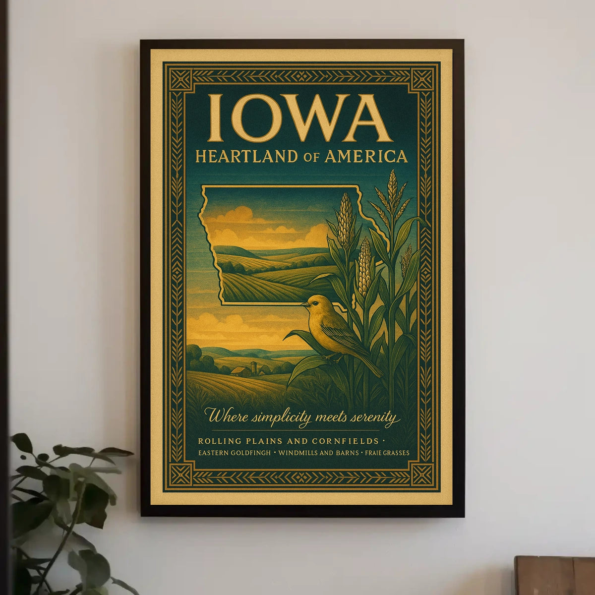 Iowa Heartland of America Poster