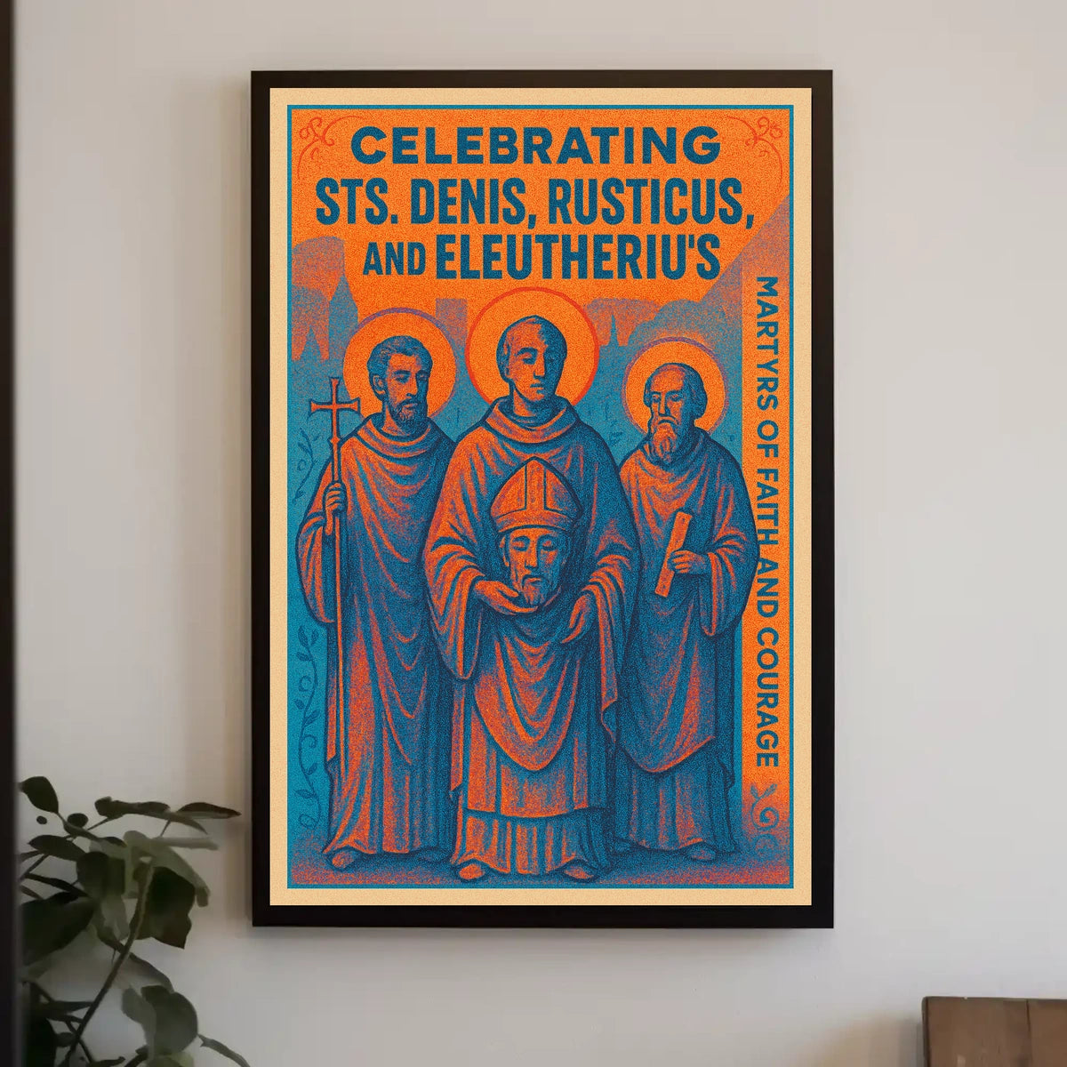 Celebrating Sts. Denis, Rusticus, and Eleutherius Poster