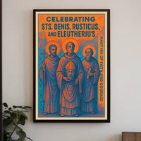 Celebrating Sts. Denis, Rusticus, and Eleutherius Poster