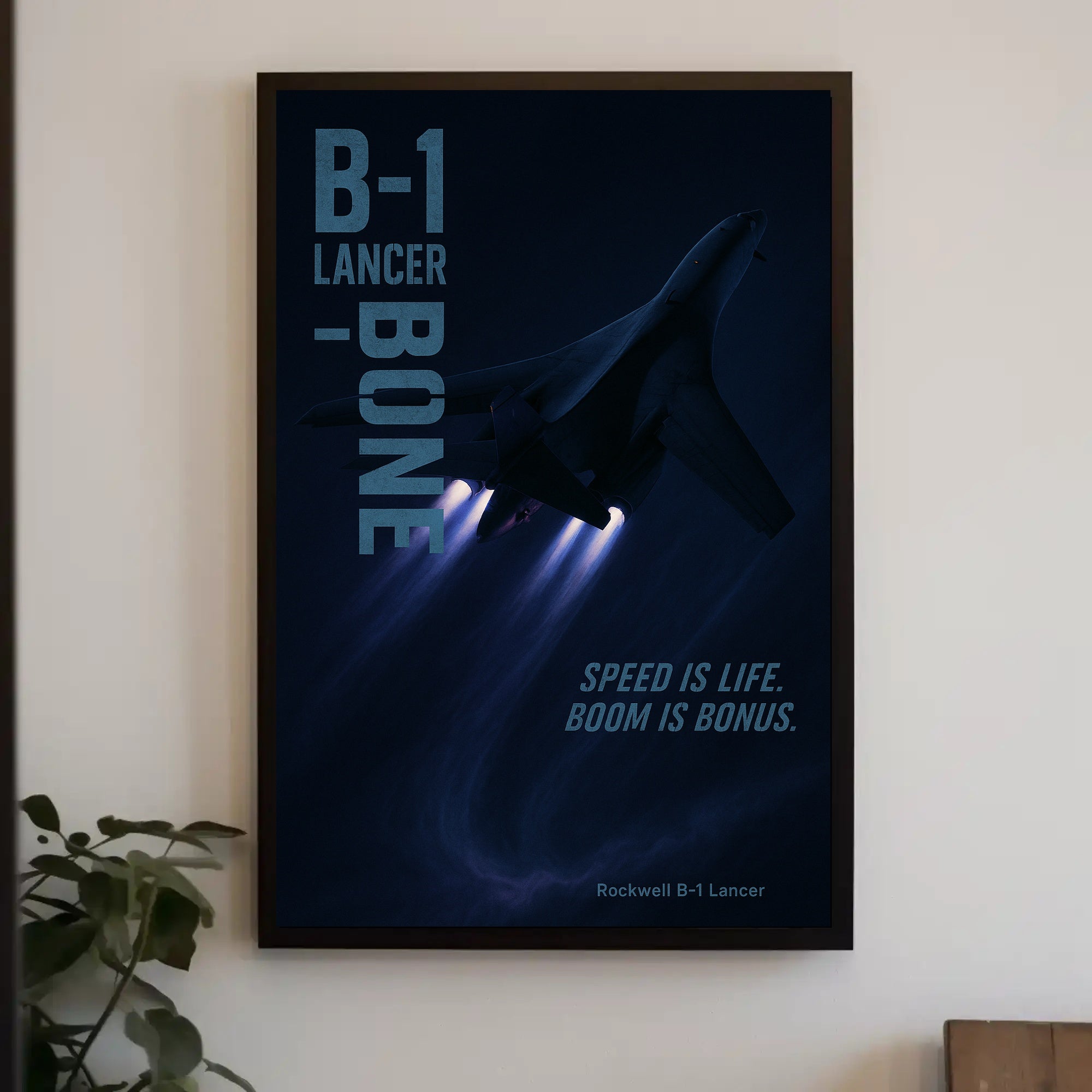 B-1 Lancer Modern Aircraft Military Poster