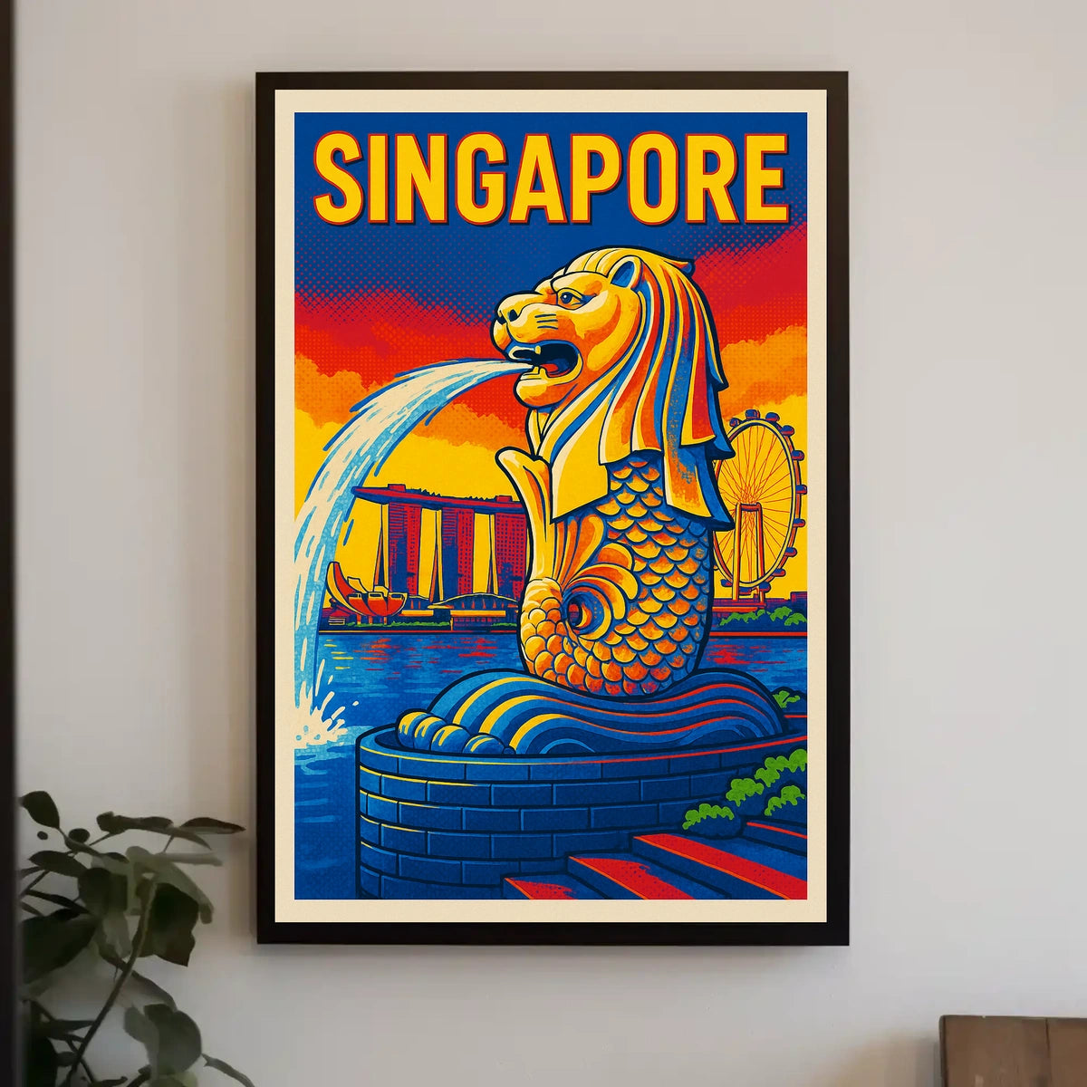Singapore Iconic Merlion Poster