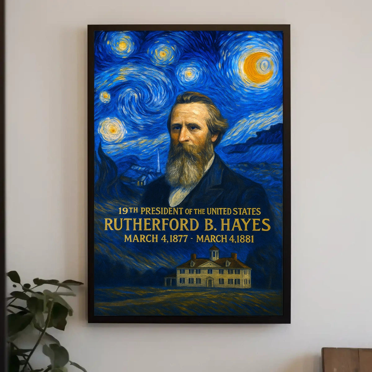 Rutherford B. Hayes 19th President of the United States Presidential Masterpiece Series Poster