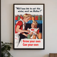 Home Canning Vintage Art: WWII Propaganda Poster PosterGoat