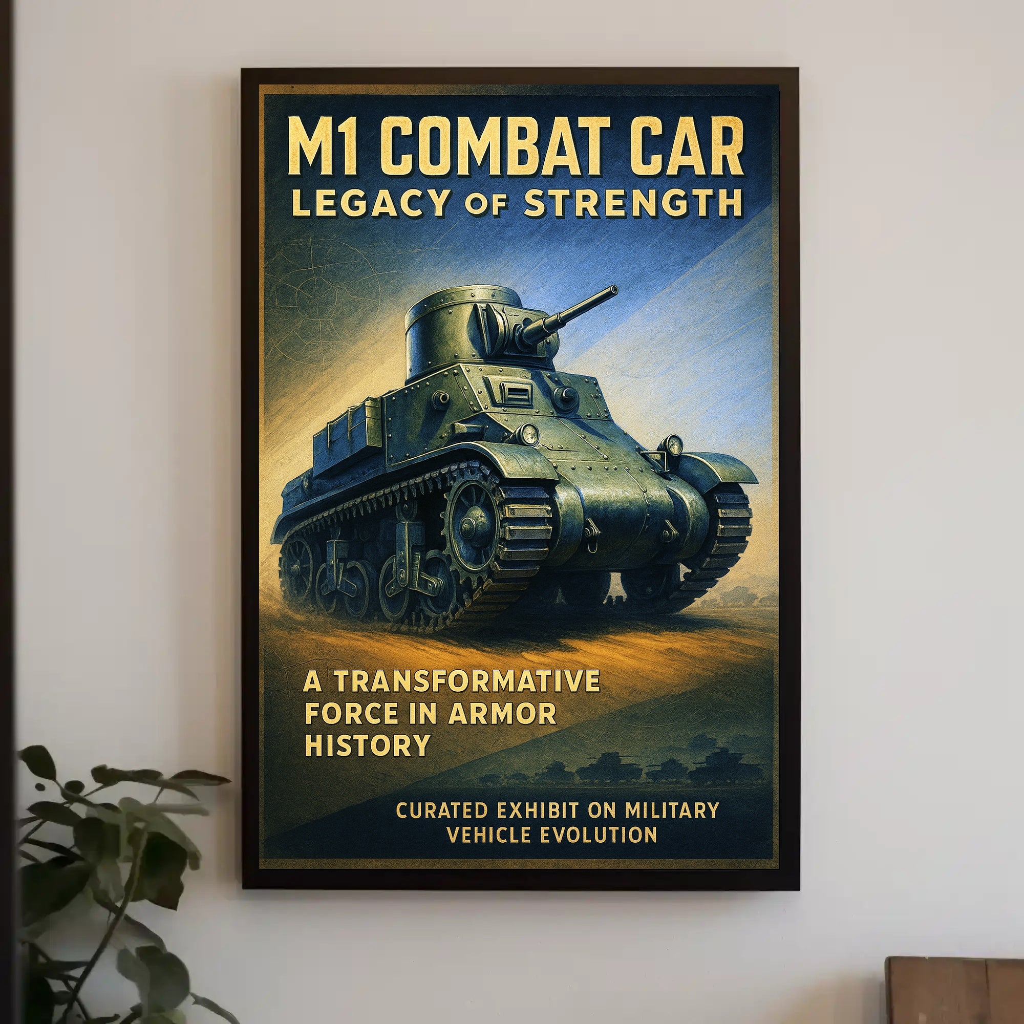 M1 Combat Car Legacy of Strength Poster