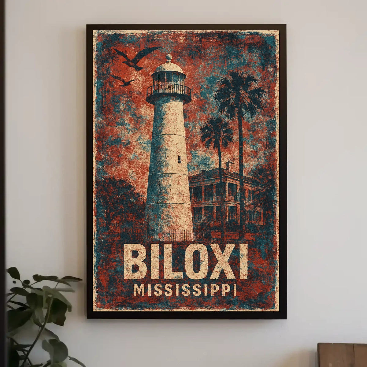 Biloxi Lighthouse Mississippi Poster