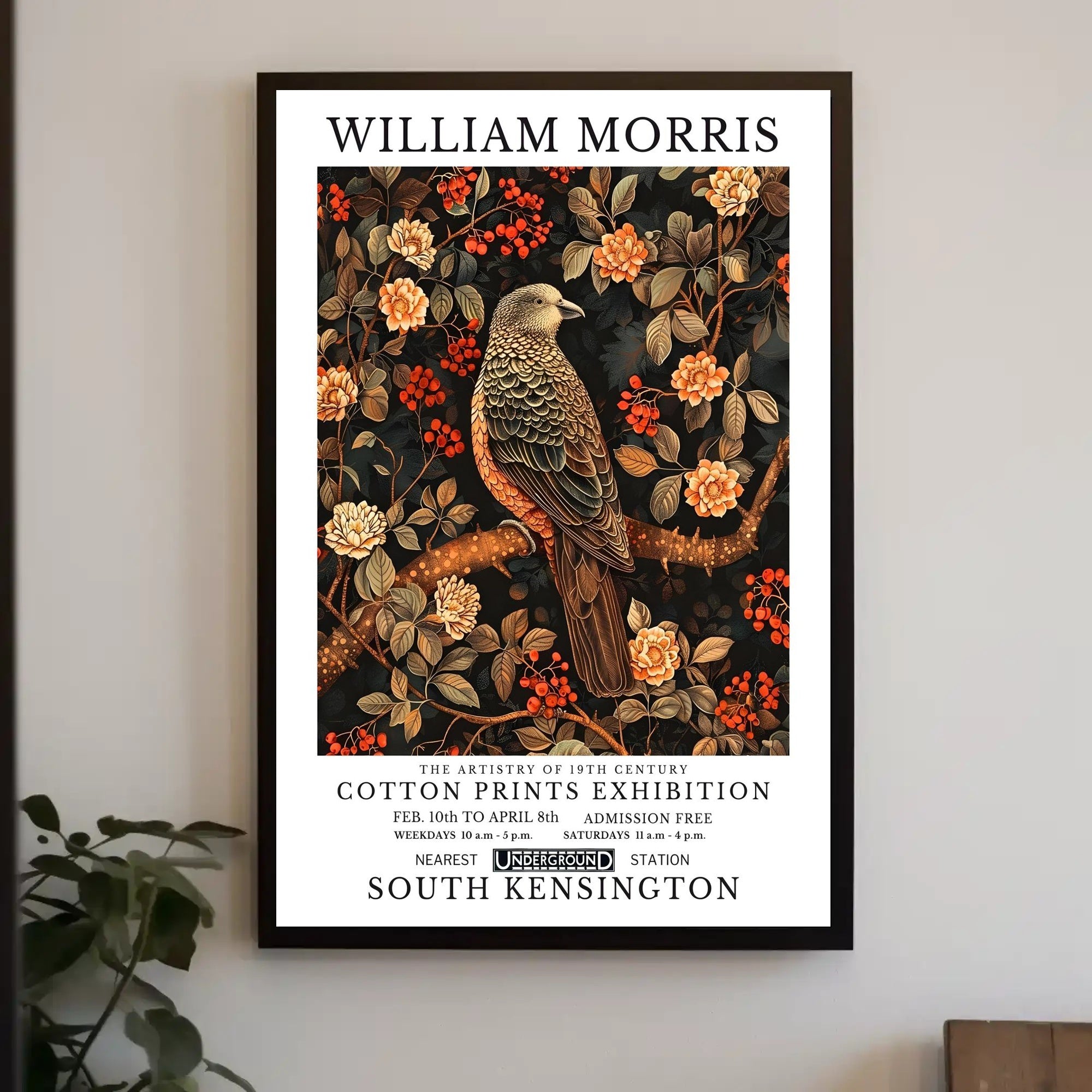 William Morris 19th Century Cotton Prints Artistic Poster
