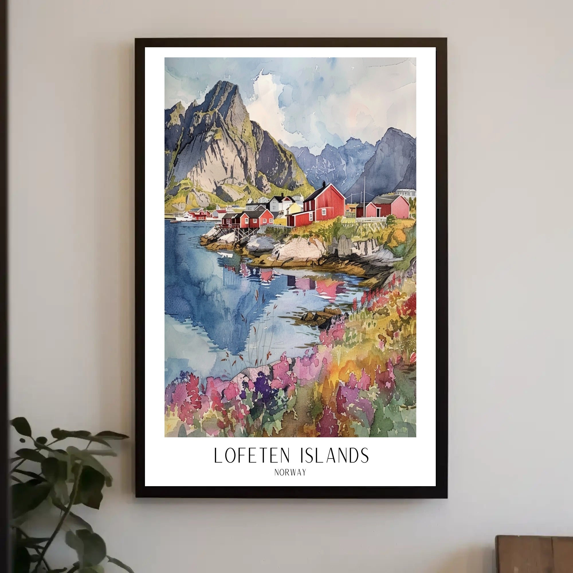 Lofoten Islands Scenic Travel Poster PosterGoat