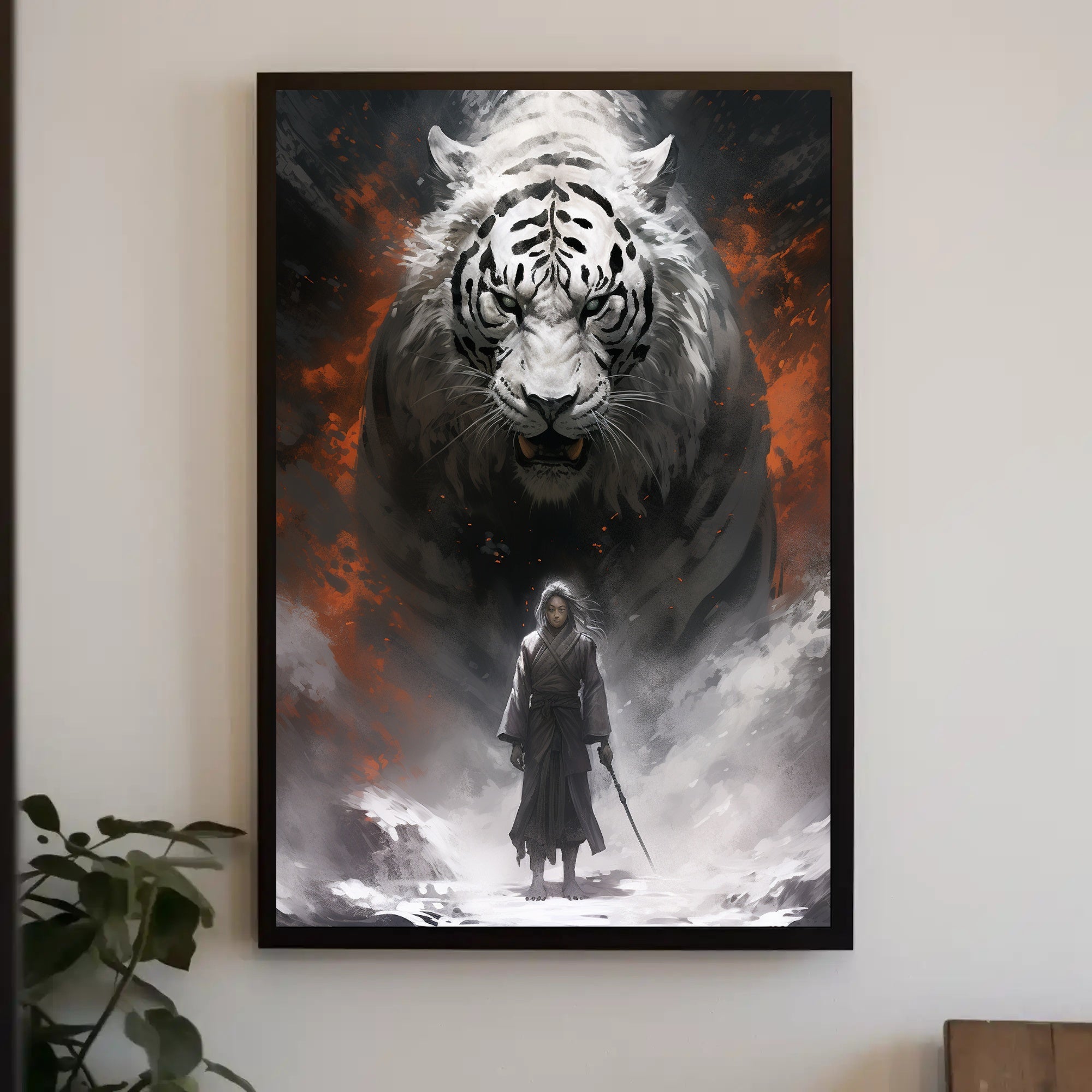 Warrior And The White Tiger Poster