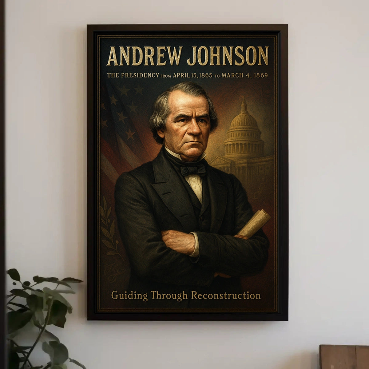 Andrew Johnson 17th President Poster