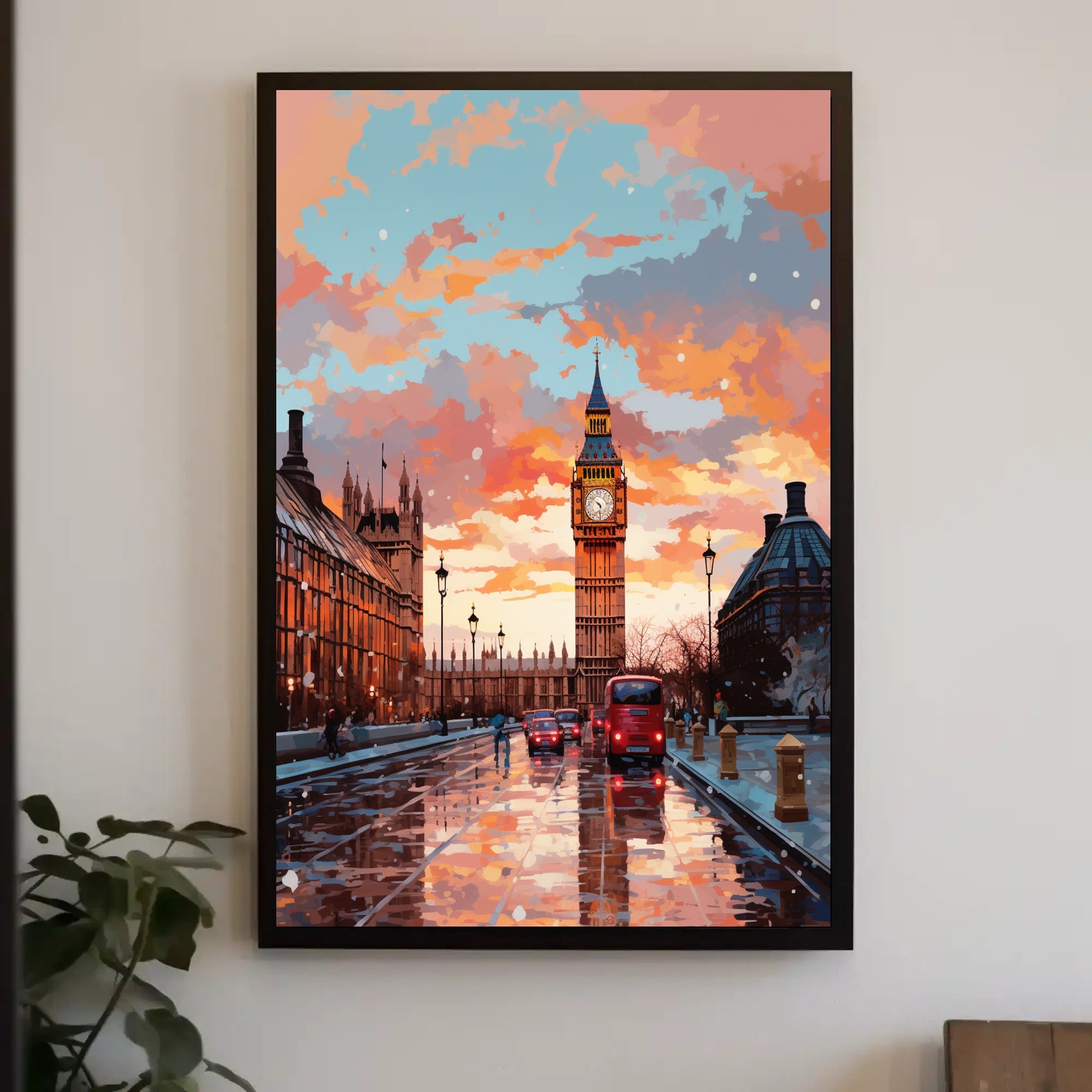London At Dusk Poster PosterGoat