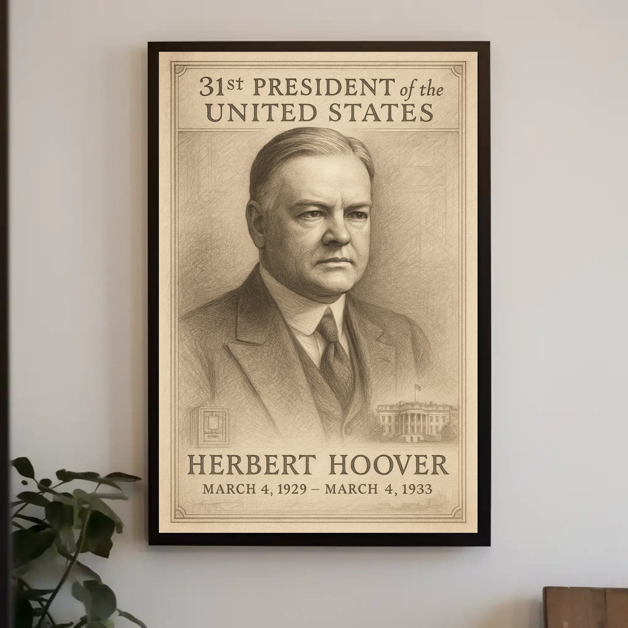 Herbert Hoover 31st President Poster PosterGoat