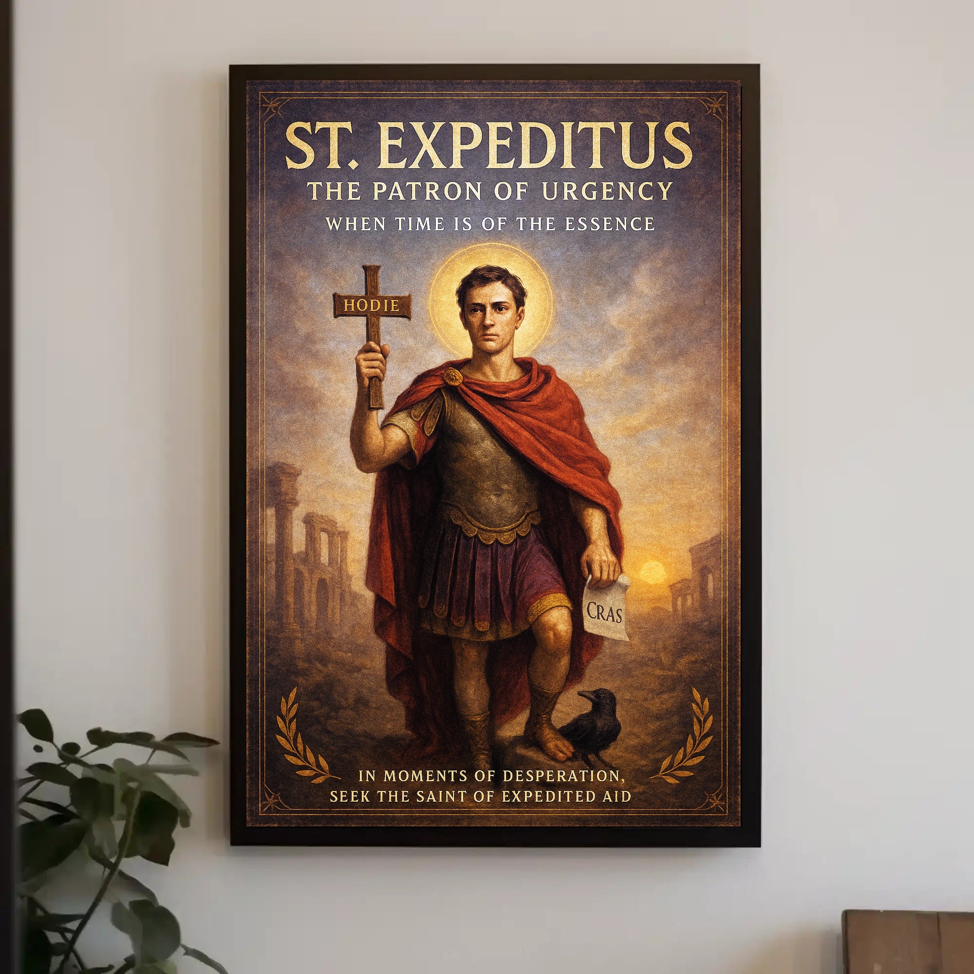 St. Expeditus The Patron of Urgency Poster PosterGoat
