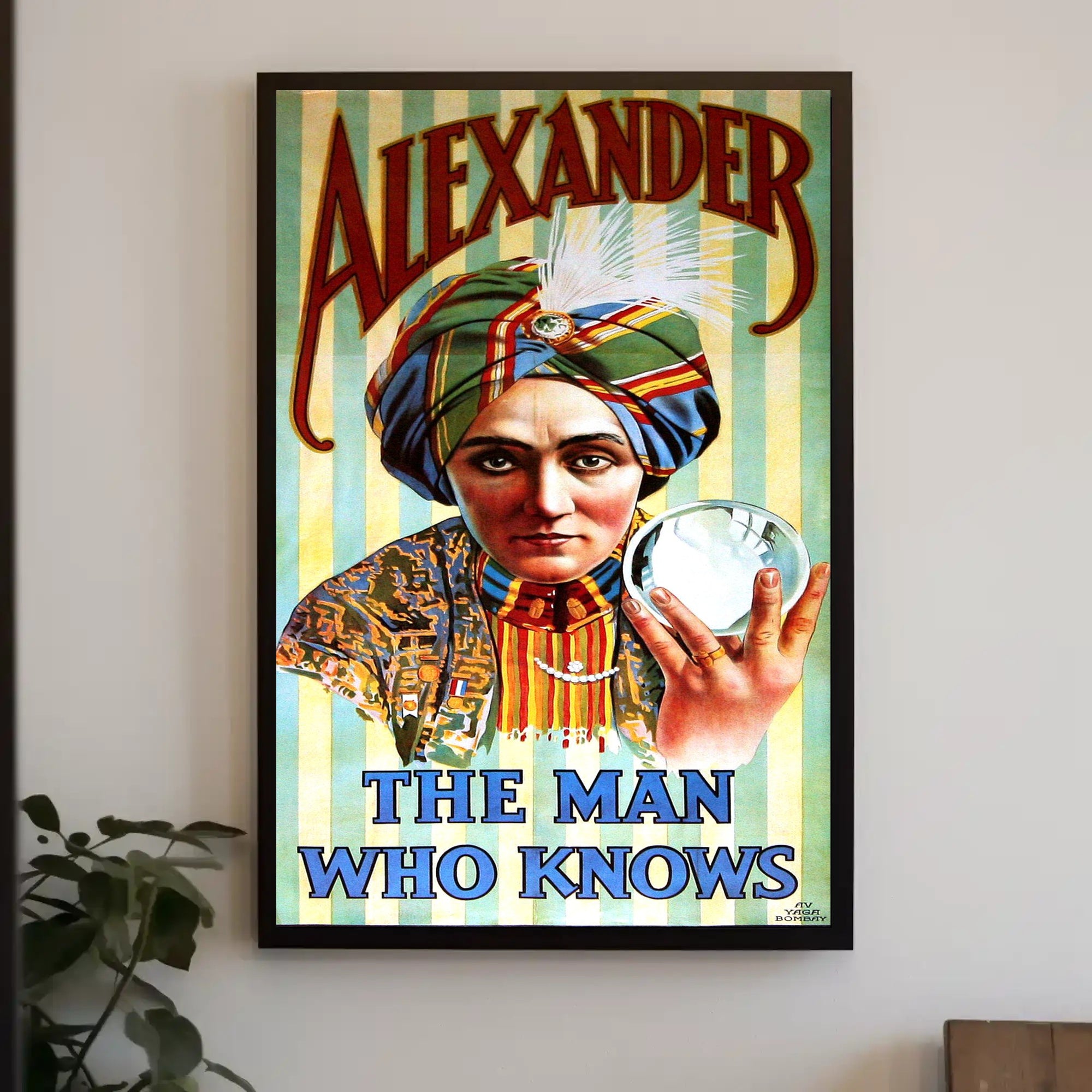 Mystical Psychic Performer Vintage Artistic Pop Culture Poster