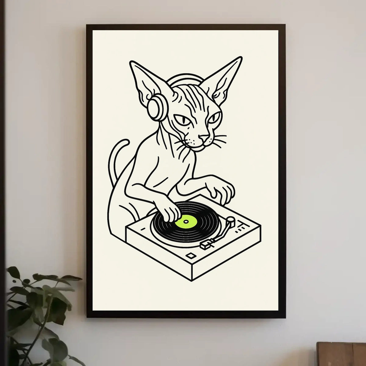 Dj Cat Grooves Poster